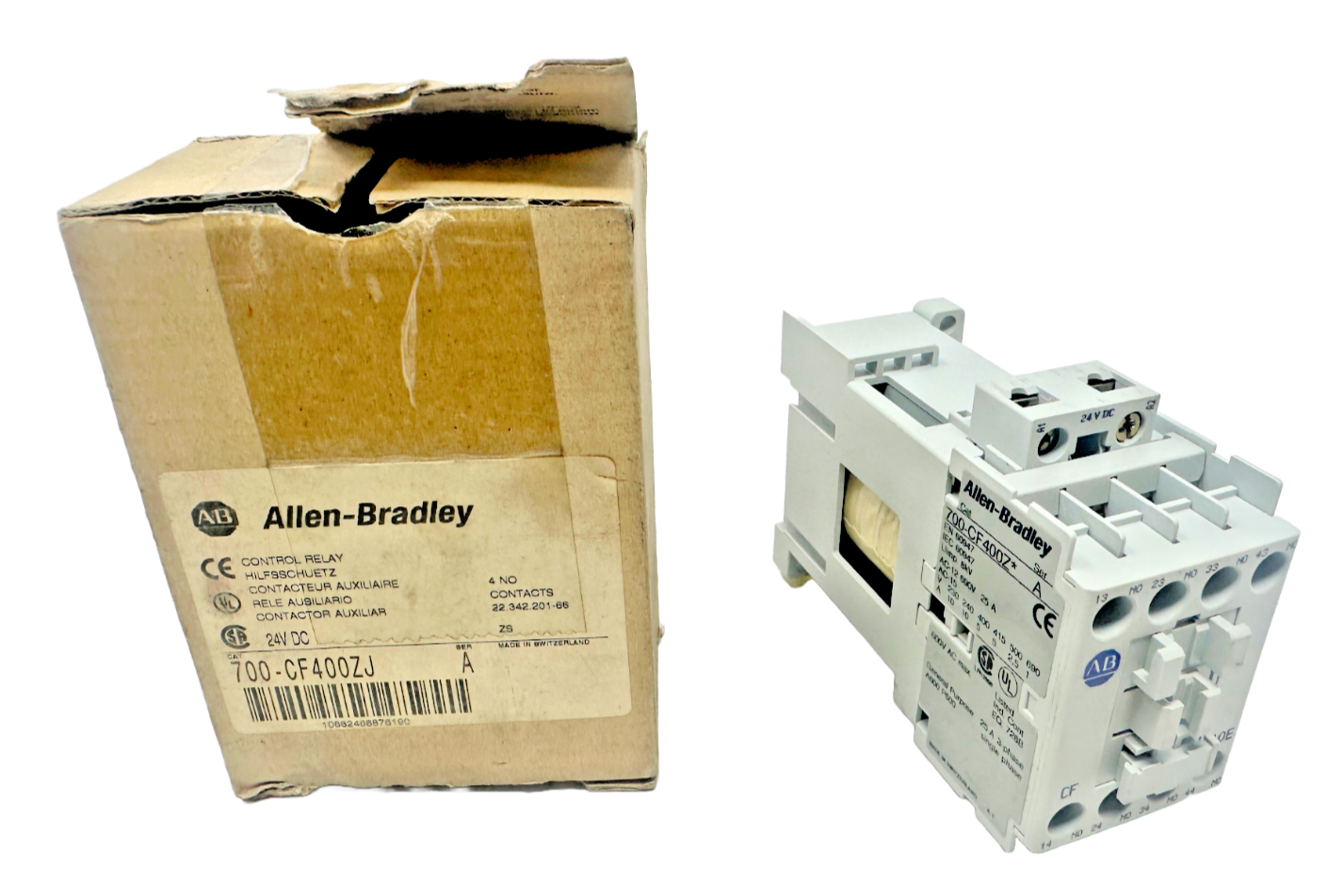 new Allen Bradley 700-CF400ZJ Contactor 24V DC Coil 700-CF400Z* - ALLEN BRADLEY