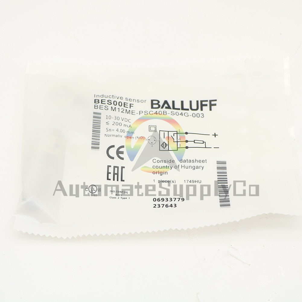BALLUFF BES M12ME-PSC40B-S04G-003(BES00EF) Inductive standard sensors PNP #