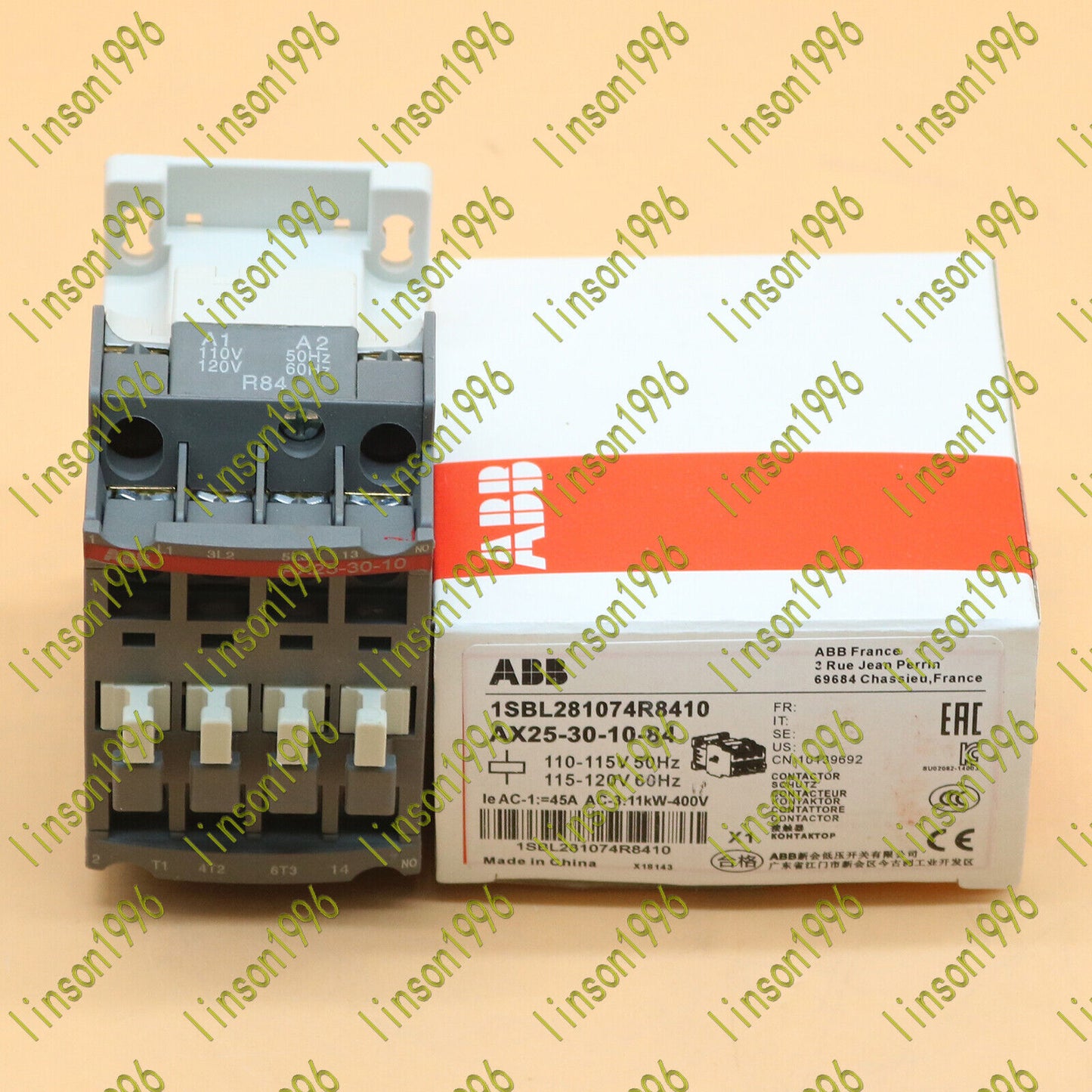 1PC ABB AX25-30-10-84 AC110V Electric Contact Fast Delivery - ABB