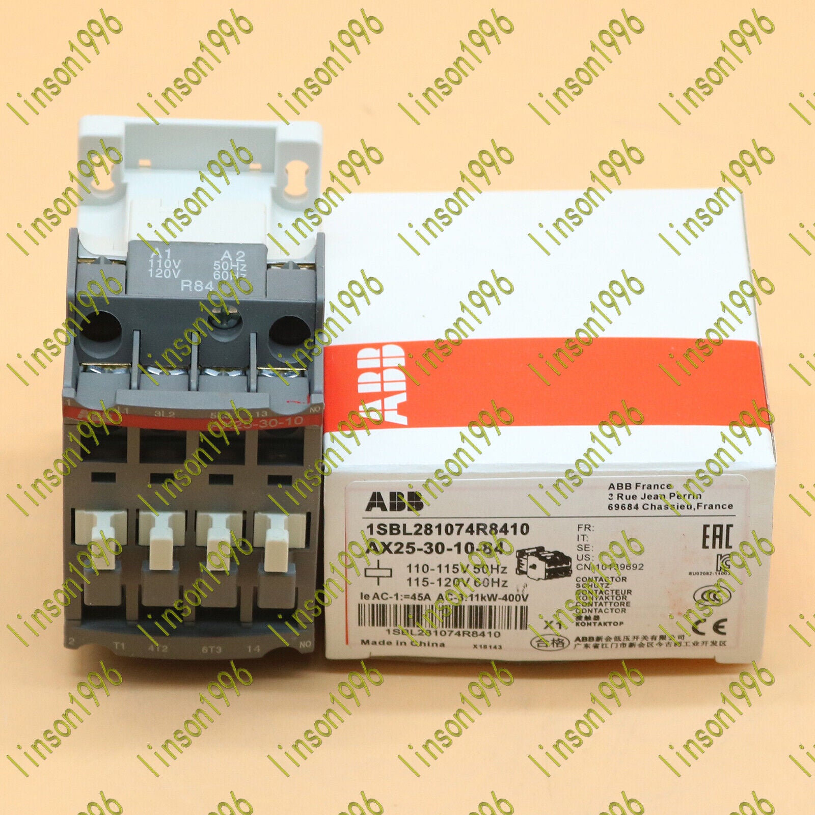 1PC ABB AX25-30-10-84 AC110V Electric Contact Fast Delivery - ABB