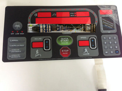 STAR TRAC S-TRc3562 S-TRX3552 The treadmill button panel Membrane Keypad