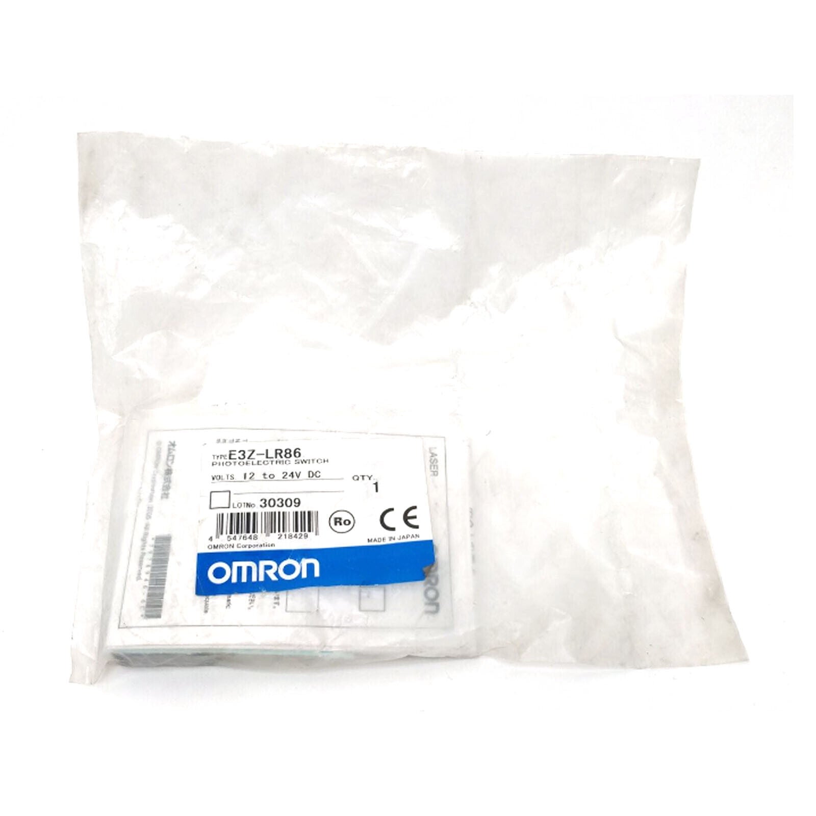 OMRON Photoelectric Sensor E3Z-LR86 – New in Box – 1 Piece - OMRION