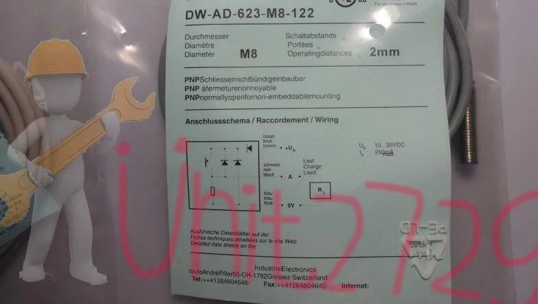 1Pc Contrinex DW-AD-623-M8-122 Sensor proximity switch free shipping