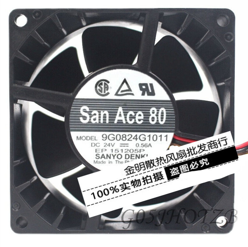 new SANYO 9G0824G1011 24V 0.56A 8038 8CM 3-wire inverter cooling fan - SANYO