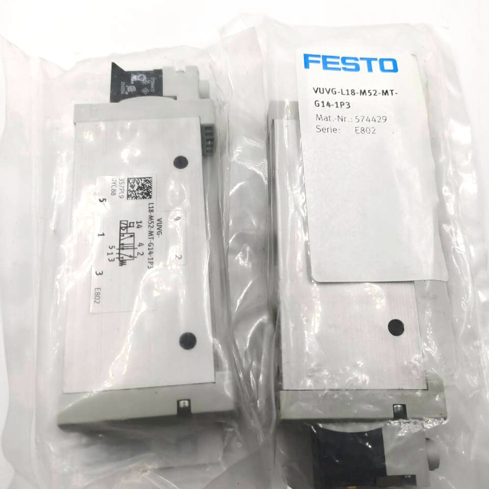 FESTO VUVG-L18-M52-MT-G14-1P3 574429 Solenoid Valve FESTO