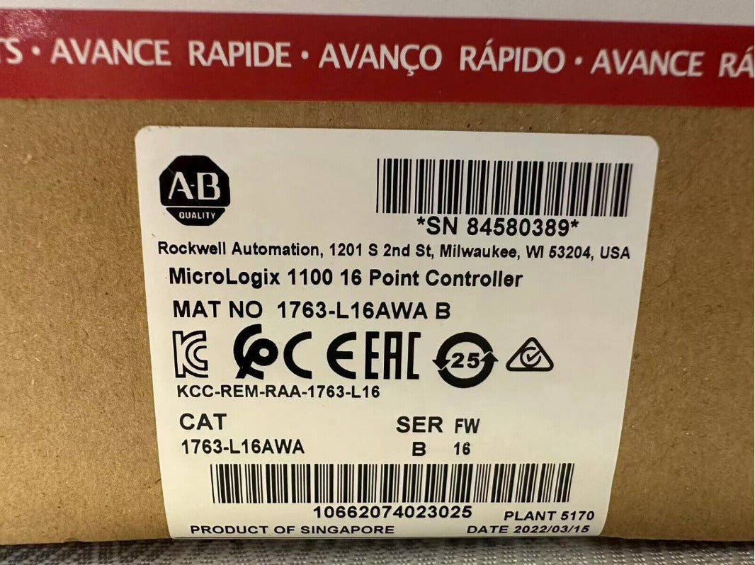 Allen-Bradley MicroLogix1100 16 Point Controller 2022 - ALLEN-BRADLEY