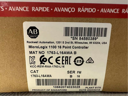 Allen-Bradley MicroLogix1100 16 Point Controller 2022 - ALLEN-BRADLEY