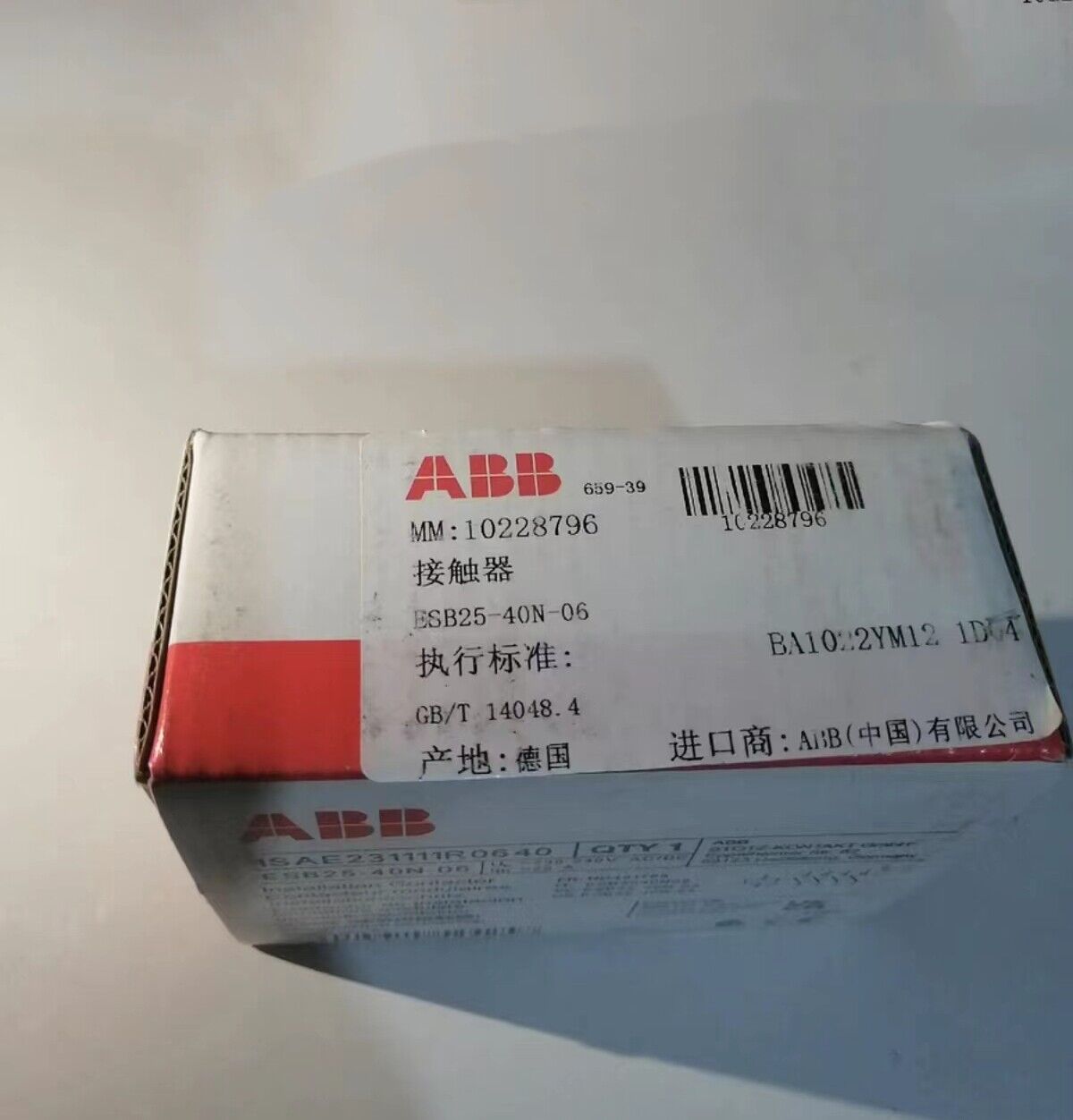 new 1pc ABB ESB25-40N-06 contactor 230V-240VAC/DC