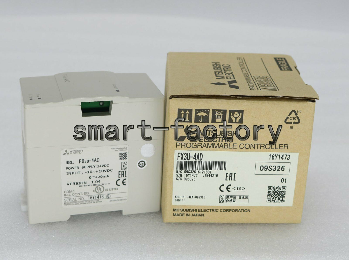 Mitsubishi FX3U-4AD Compact PLC Module - One Year Warranty - MITSUBISHI