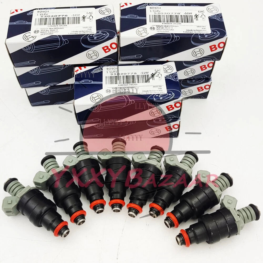 8x 53030778 UPGRADE Fuel Injectors For 1996-99 Dodge Ram 1500 5.2L 5.9L V8 Bosch