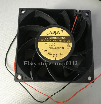 1pcs  ADDA AD0824XB-F71DS 8038 DC24V 0.65A cooling fan