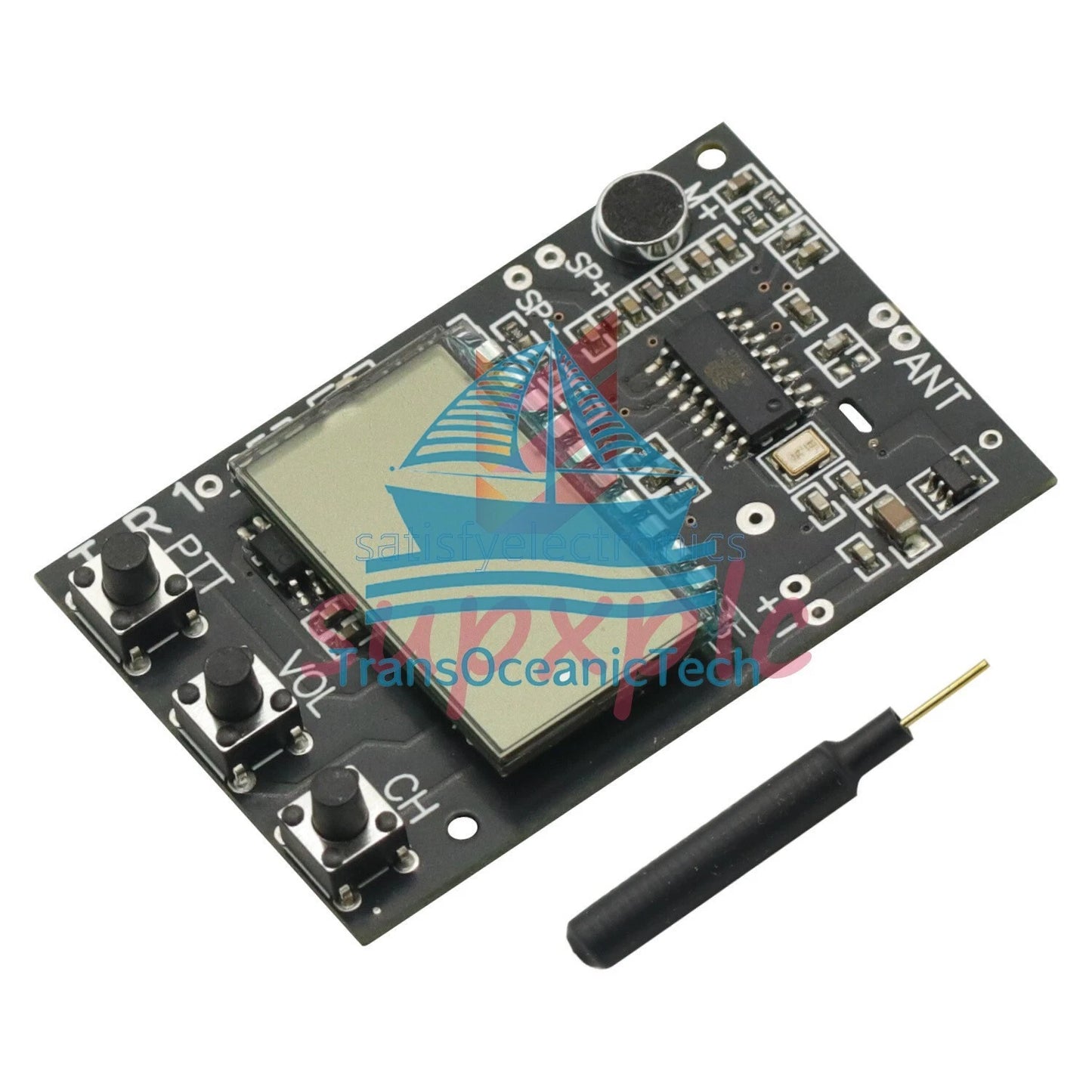 For 27-480MHz FM Walkie Talkie Transceiver All-in-One FM Transmitter Receiver