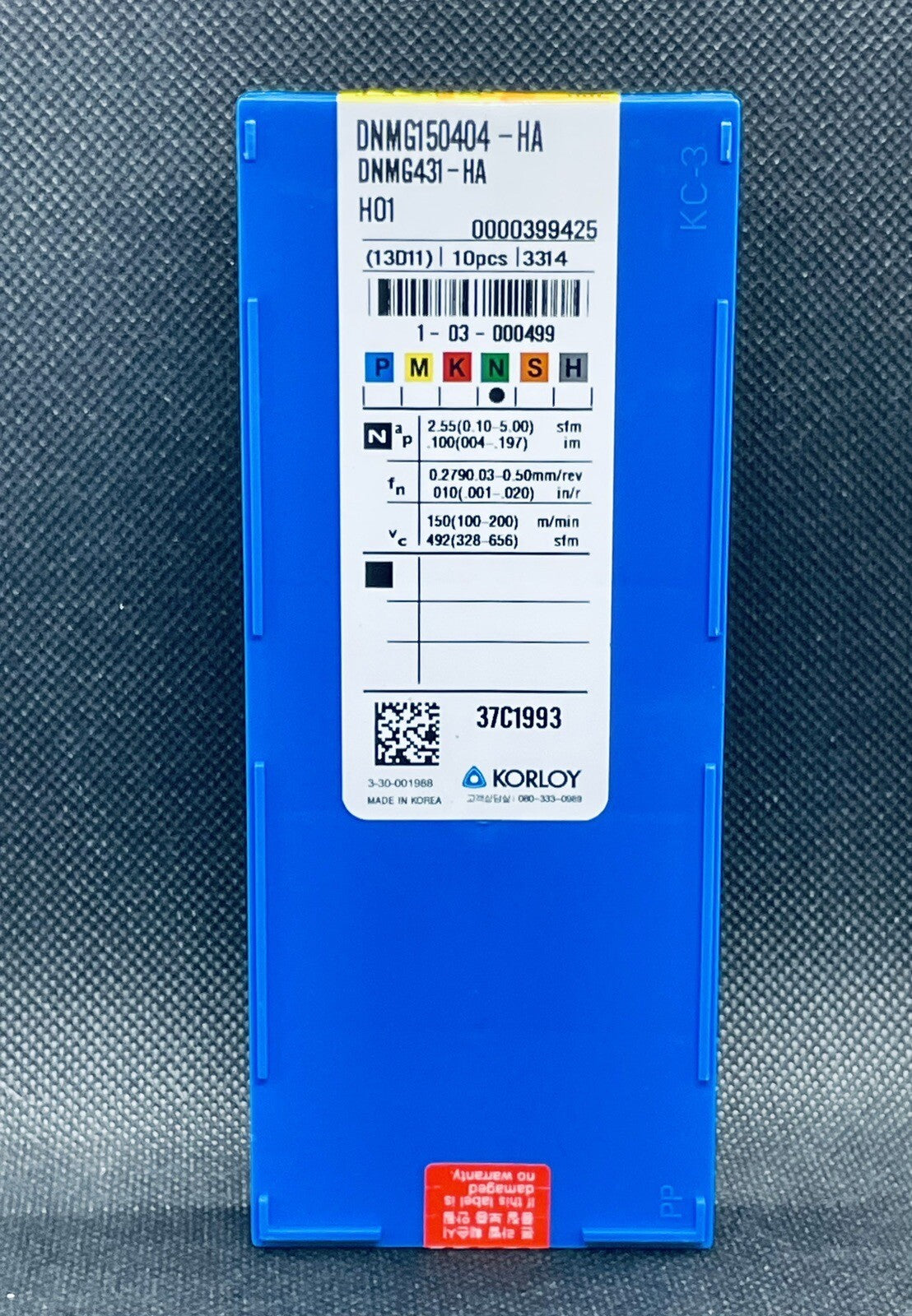 KORLOY DNMG150404 -HA H01 DNMG 431 -HA H01 Carbide Inserts 10pcs Free Shipping!