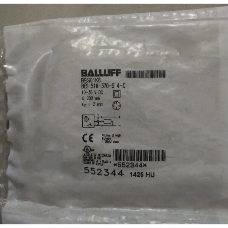 Balluff Proximity Switch Sensor BES 516-370-S4-C Fast - BALLUFF