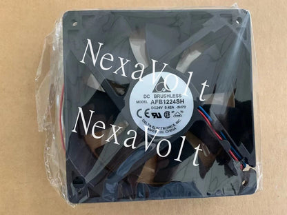 Delta AFB1224SH 12025 120mm 12cm DC 24V 0.42A tempreture sensor 3-pin case fan