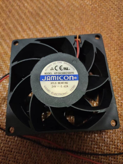 JAMICON KF0838B2SRPR 24V 0.62A 8CM 2-Wire Cooling Fan - JAMICON
