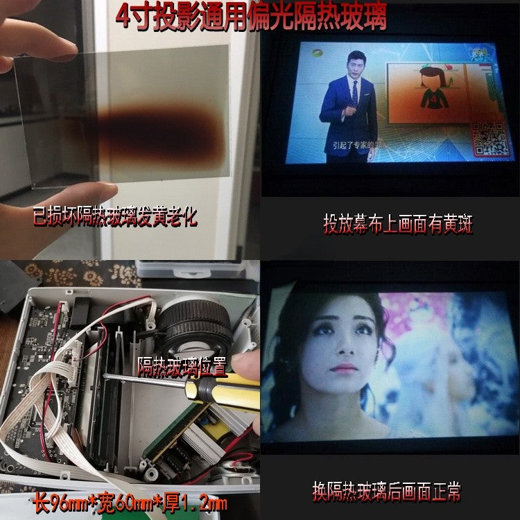 LED projector insulation sheet Universal insulation glass Polarized film