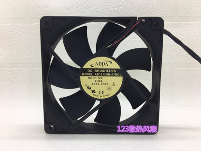 ADDA AD1212UB-A7BGL 12025 DC12V 0.5A 4-Wire PWM Cooling Fan
