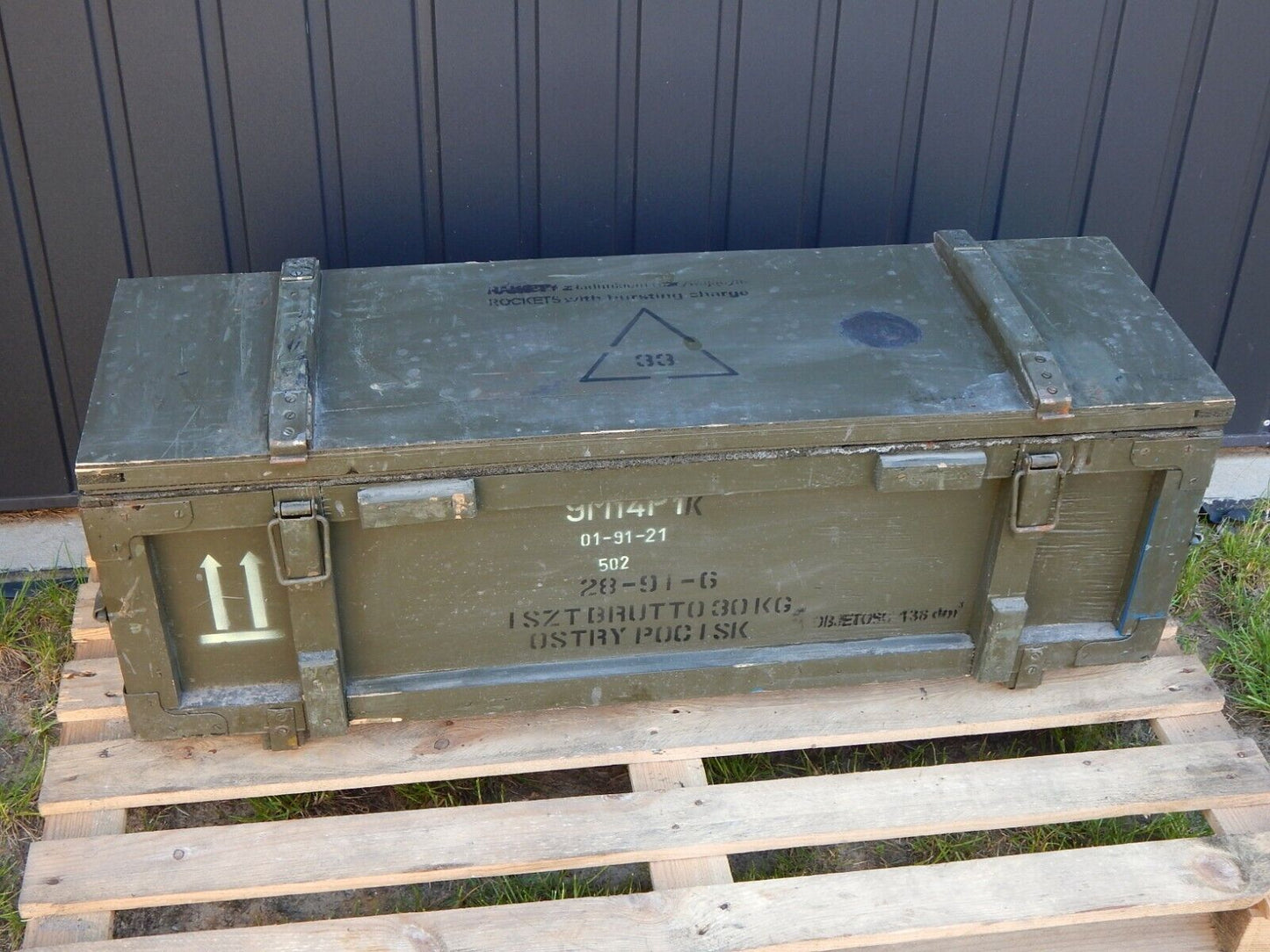 Used Transport Box Crate Wooden Crate Wooden Transit Box CaseMaljutka Malyutka - MALJUTKA MALYUTKA