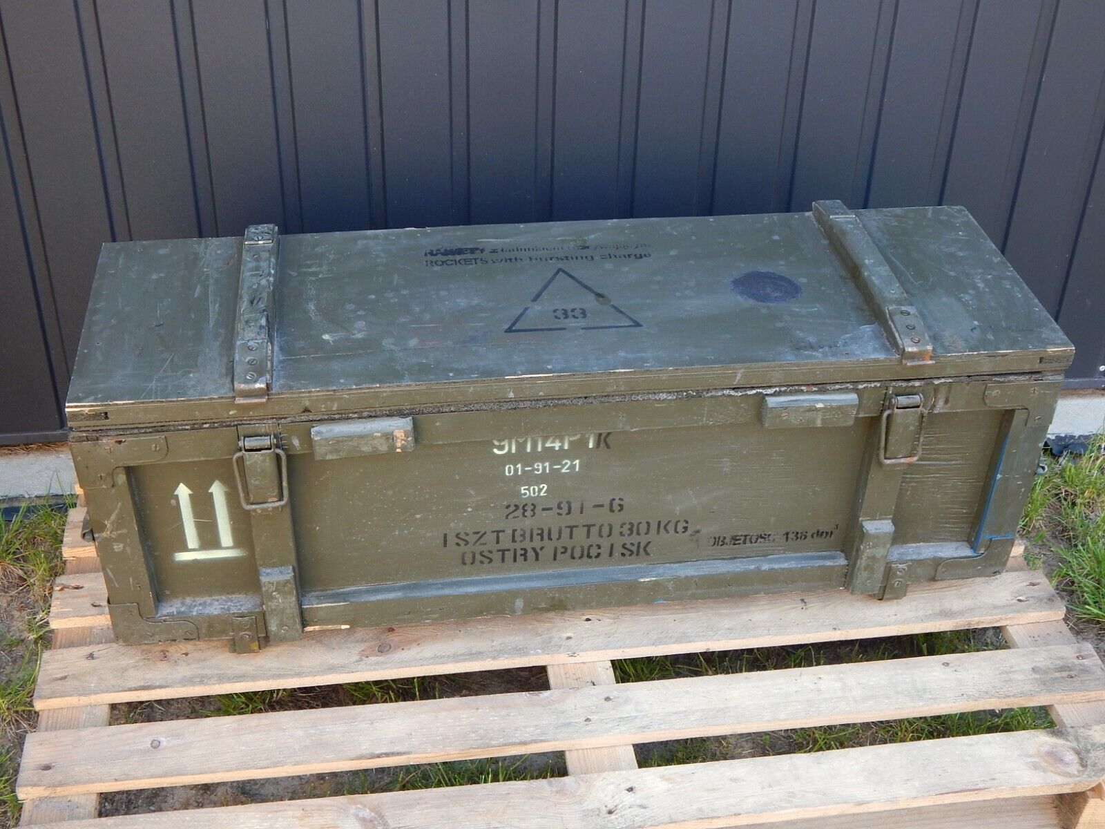 Used Transport Box Crate Wooden Crate Wooden Transit Box CaseMaljutka Malyutka - MALJUTKA MALYUTKA