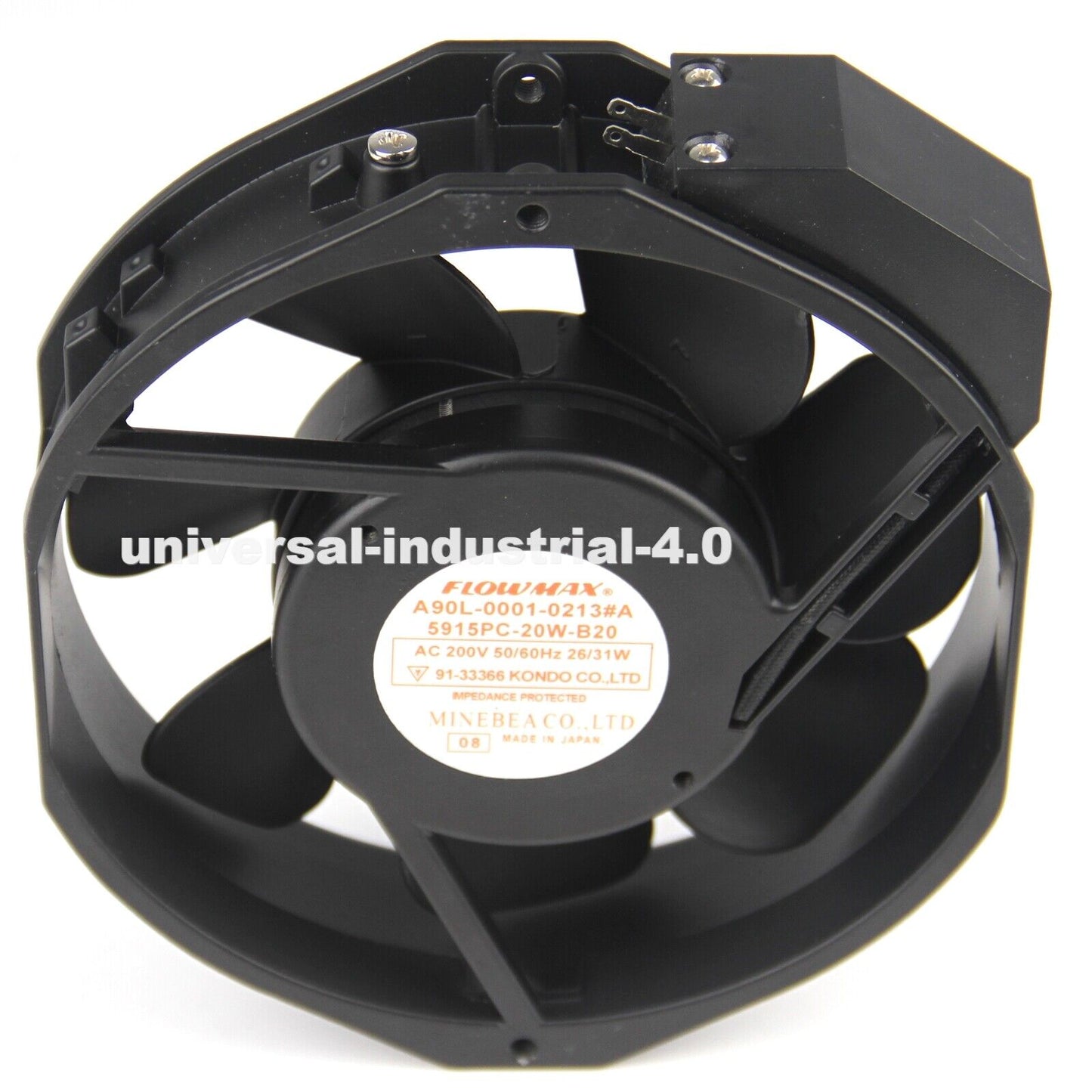 FLOWMAX A90L-0001-0213#A 5915PC-20W-B20 Axial Fan AC200V - FLOWMAX