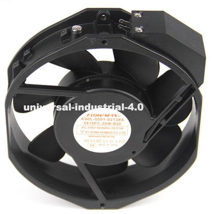 FLOWMAX A90L-0001-0213#A 5915PC-20W-B20 Axial Fan AC200V - FLOWMAX