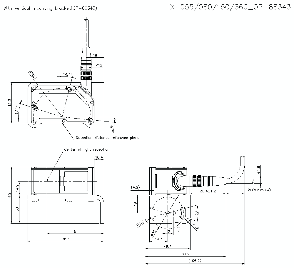 KEYENCE IX-055 Laser Sensor - KEYENCE
