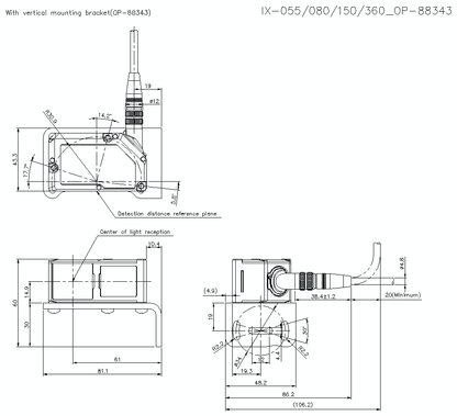KEYENCE IX-055 Laser Sensor - KEYENCE