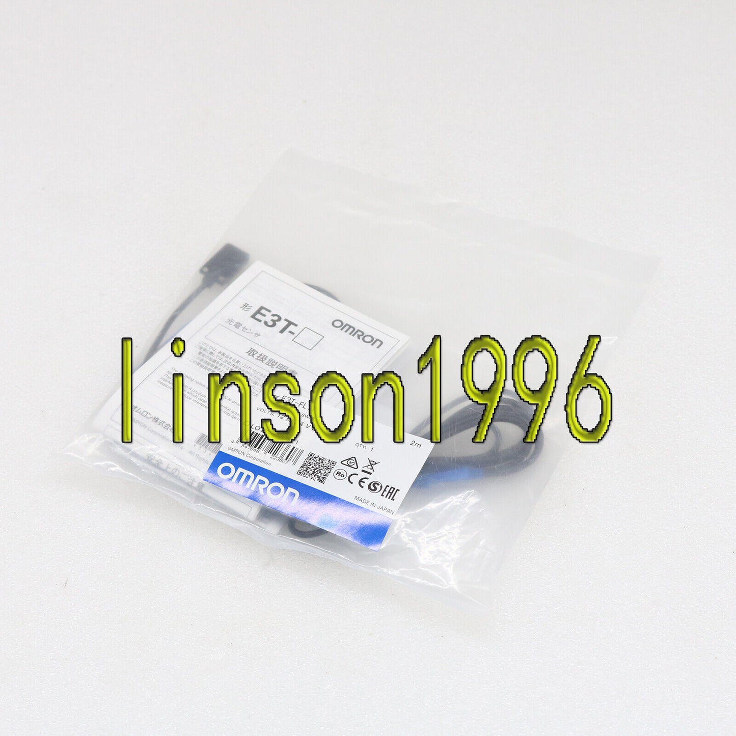 OMRON Photoelectric Sensor E3T-FL11 2M 1-Year Smart Sensor - OMRON
