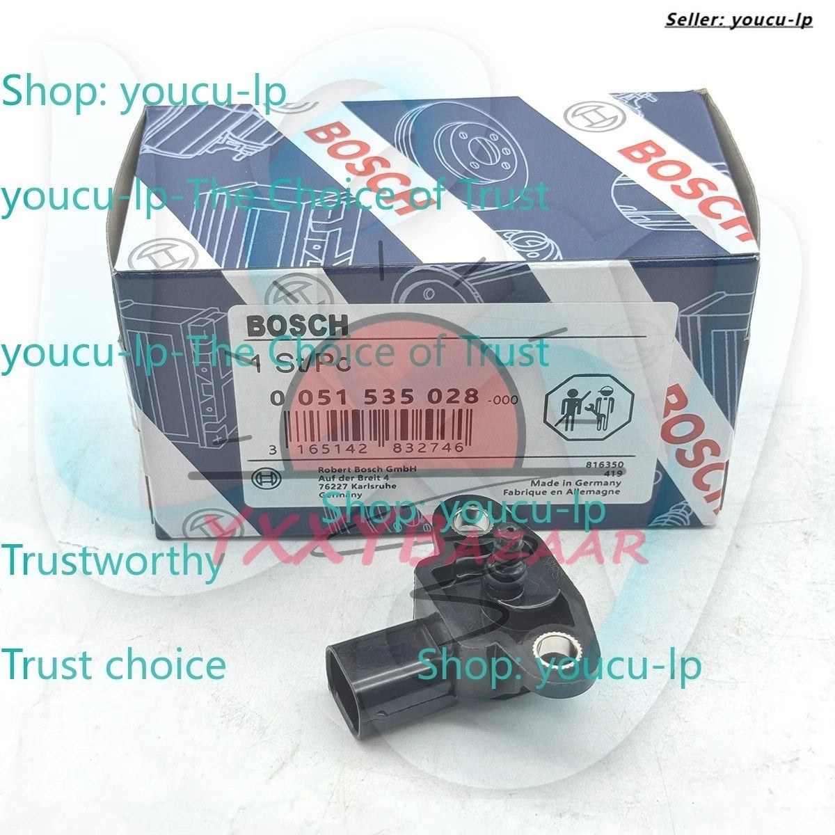 Bosch MAP Manifold Absolute Pressure Sensor Sender for Mercedes Benz 0051535028