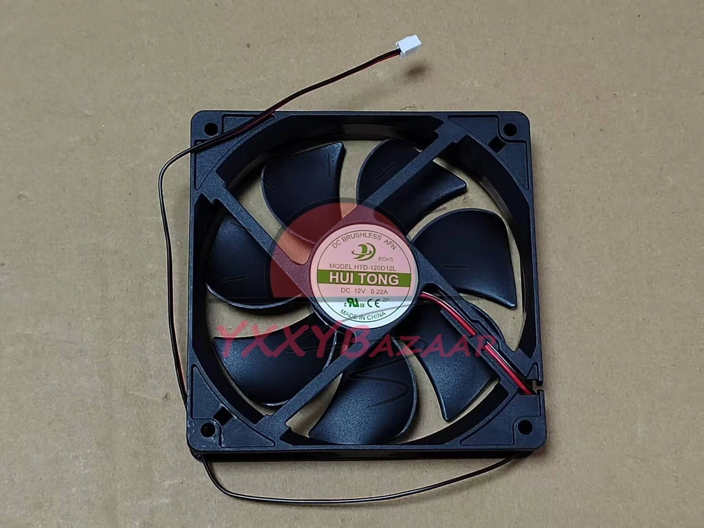 1PC HTD-120D12L Cooling Fan 12V 0.22A 2-wire Free shipping