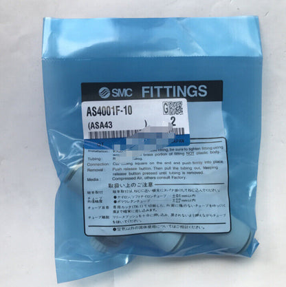 1Bag/2pcs SMC AS4001F-10 AS4001F10 Fittings Free Shipping