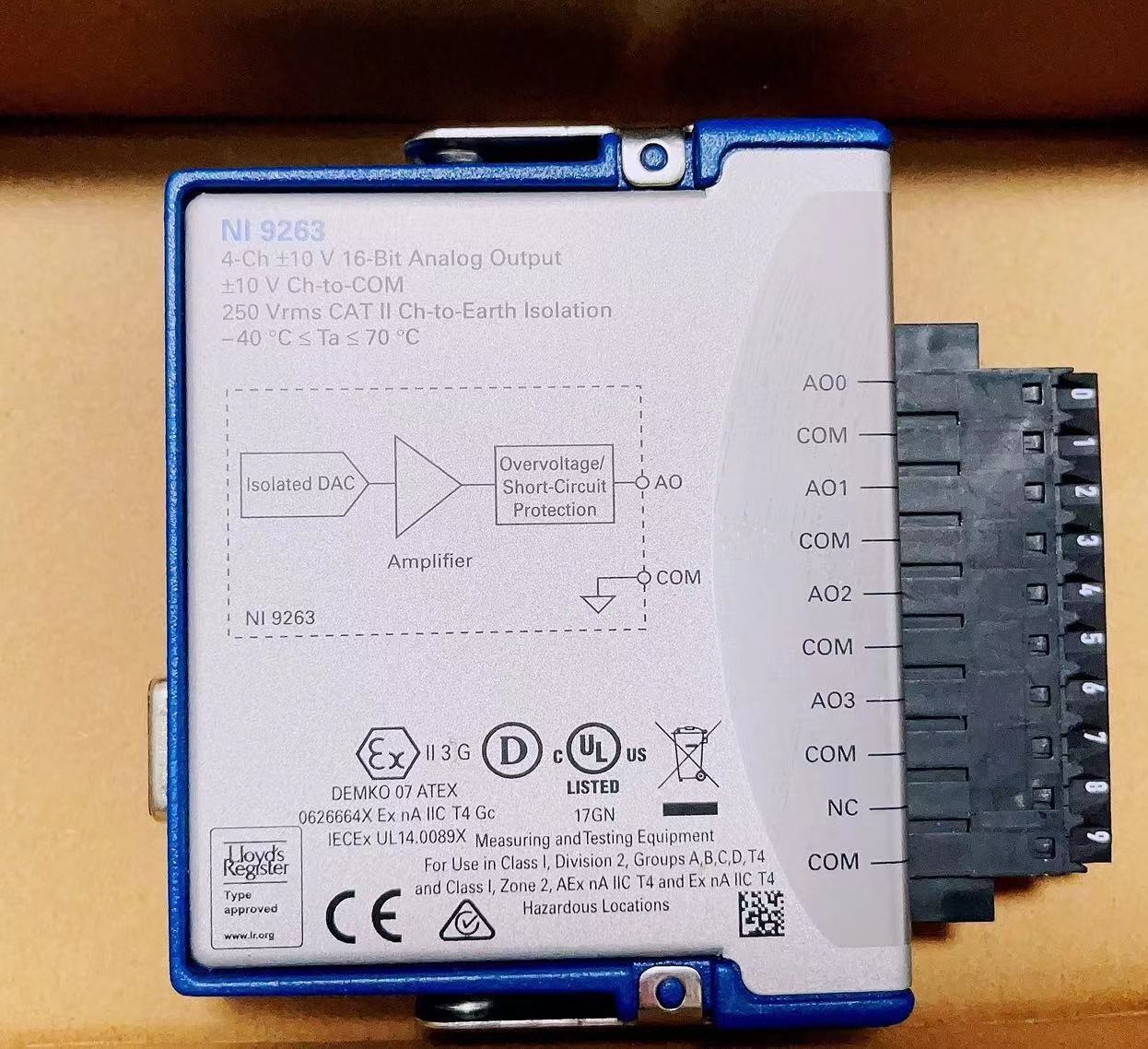 National Instruments NI-9263 cDAQ Analog Output Module – Used - NATIONAL INSTRUMENTS