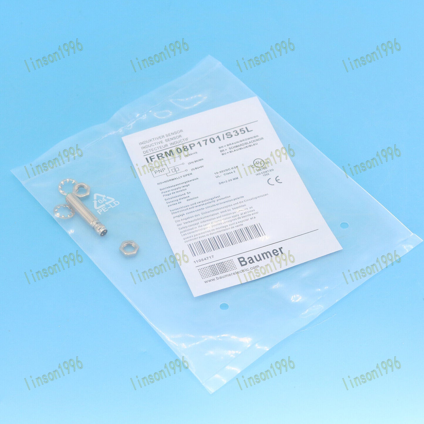 1PC Baumer IFRM 08P1701/S35L Proximity Sensor Ship - BAUMER