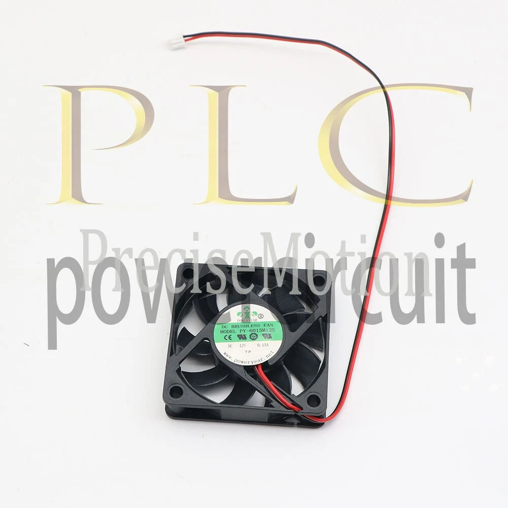 1PCS PY-6015M12S 12V 0.15A 6015 6CM 2-wire chassis cooling fan