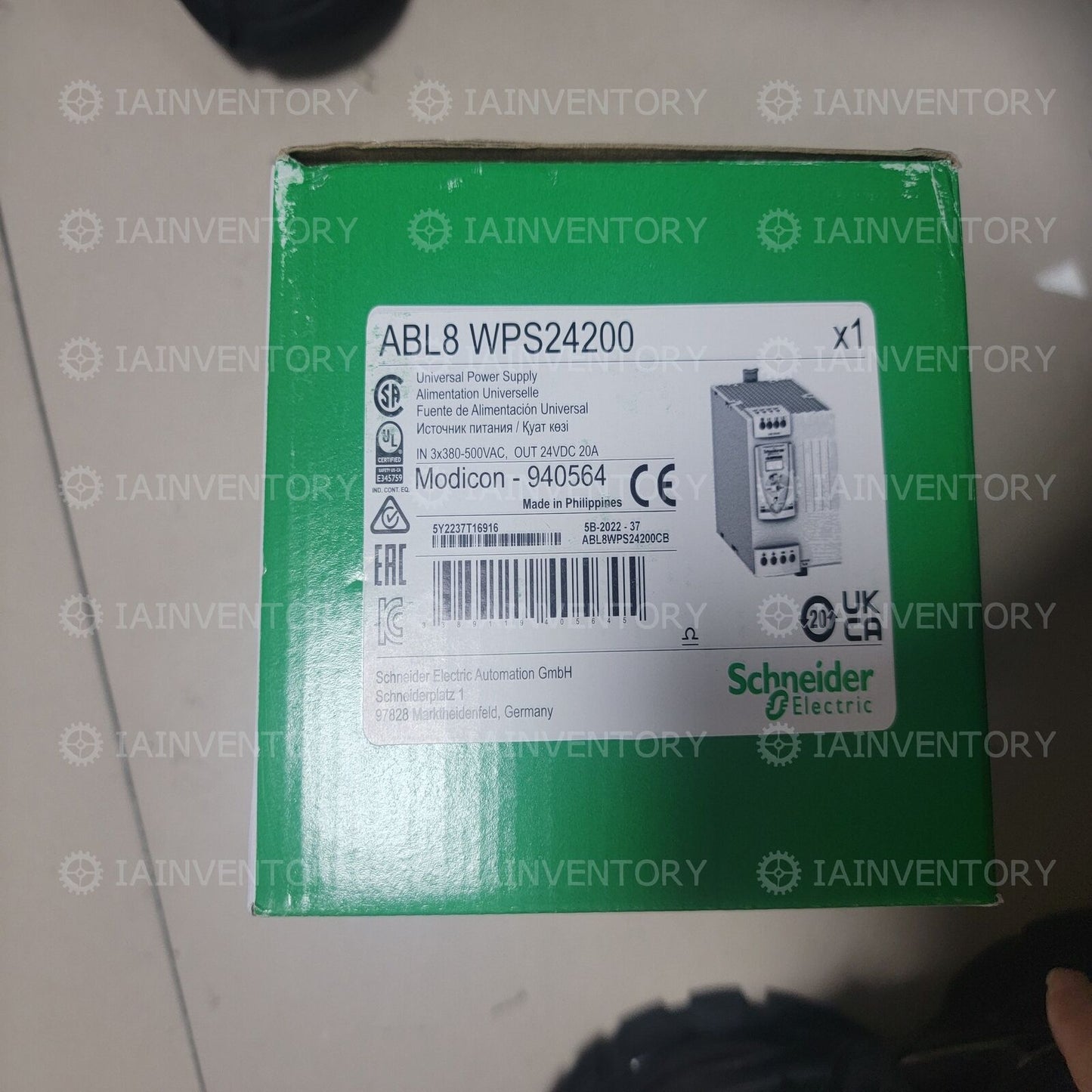 1-Piece ABL8WPS24200 SCHNEIDER Regulated Switch Power Supply - New in Box - SCHNEIDER
