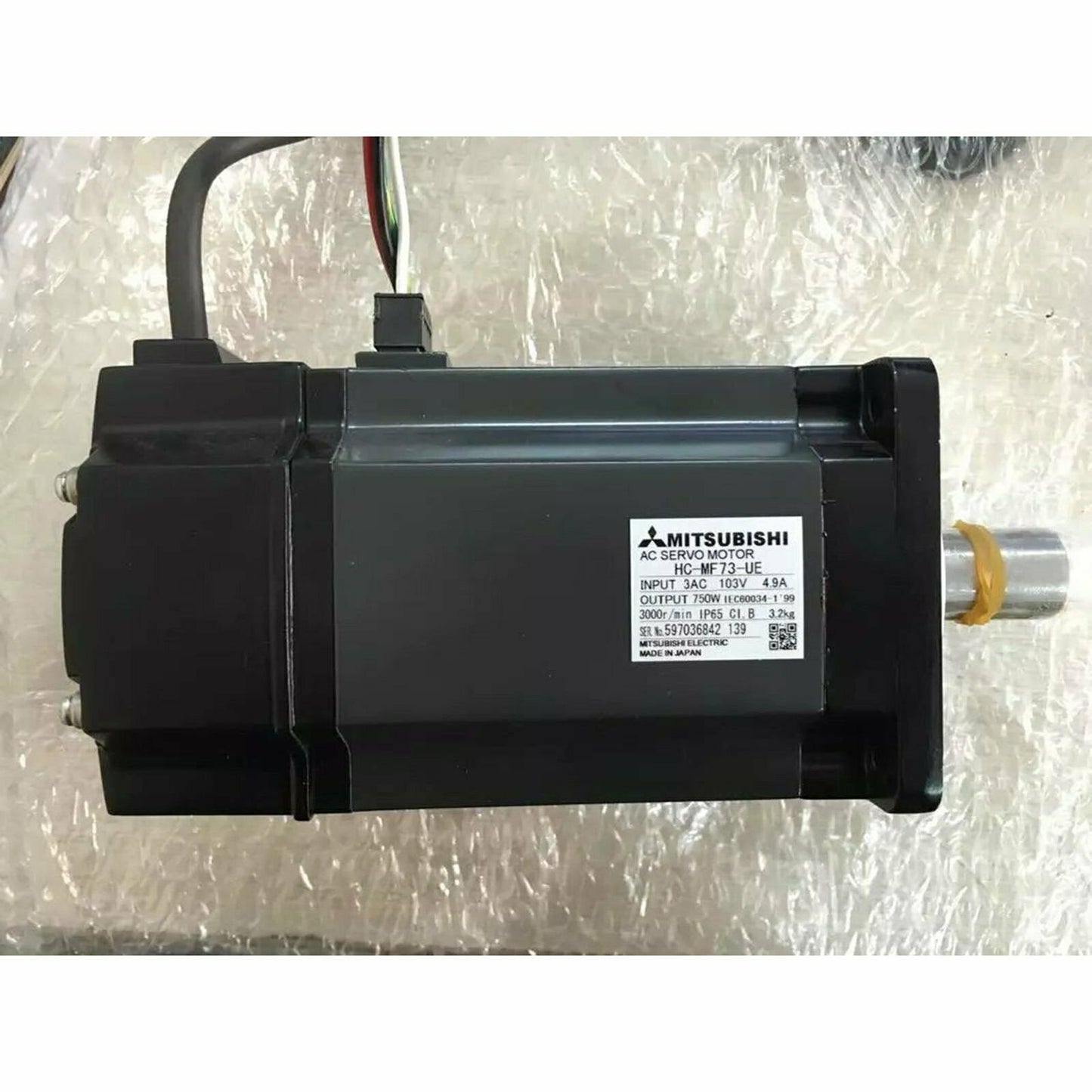 Mitsubishi AC Servo Motor HC-MF73-UE One Year - MITSUBISHI