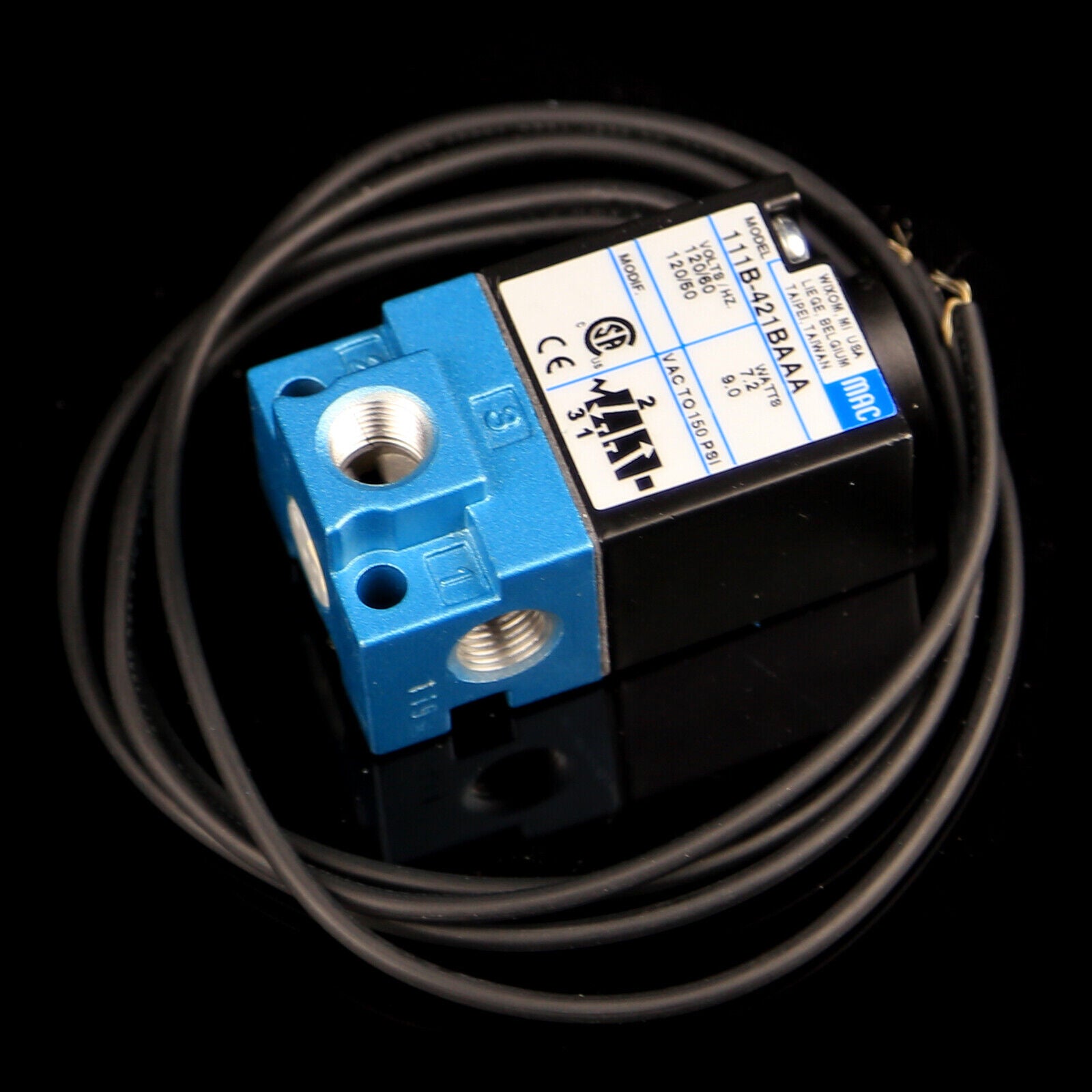 new  &  MAC 111B-421BAAA Solenoid Valve MAC