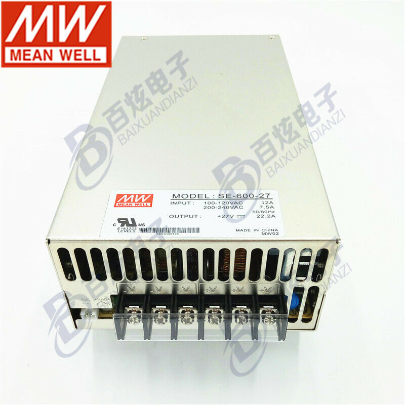 new 1 pcs MEAN WELL  SE-600-27 600W  27V 22.2A power supply