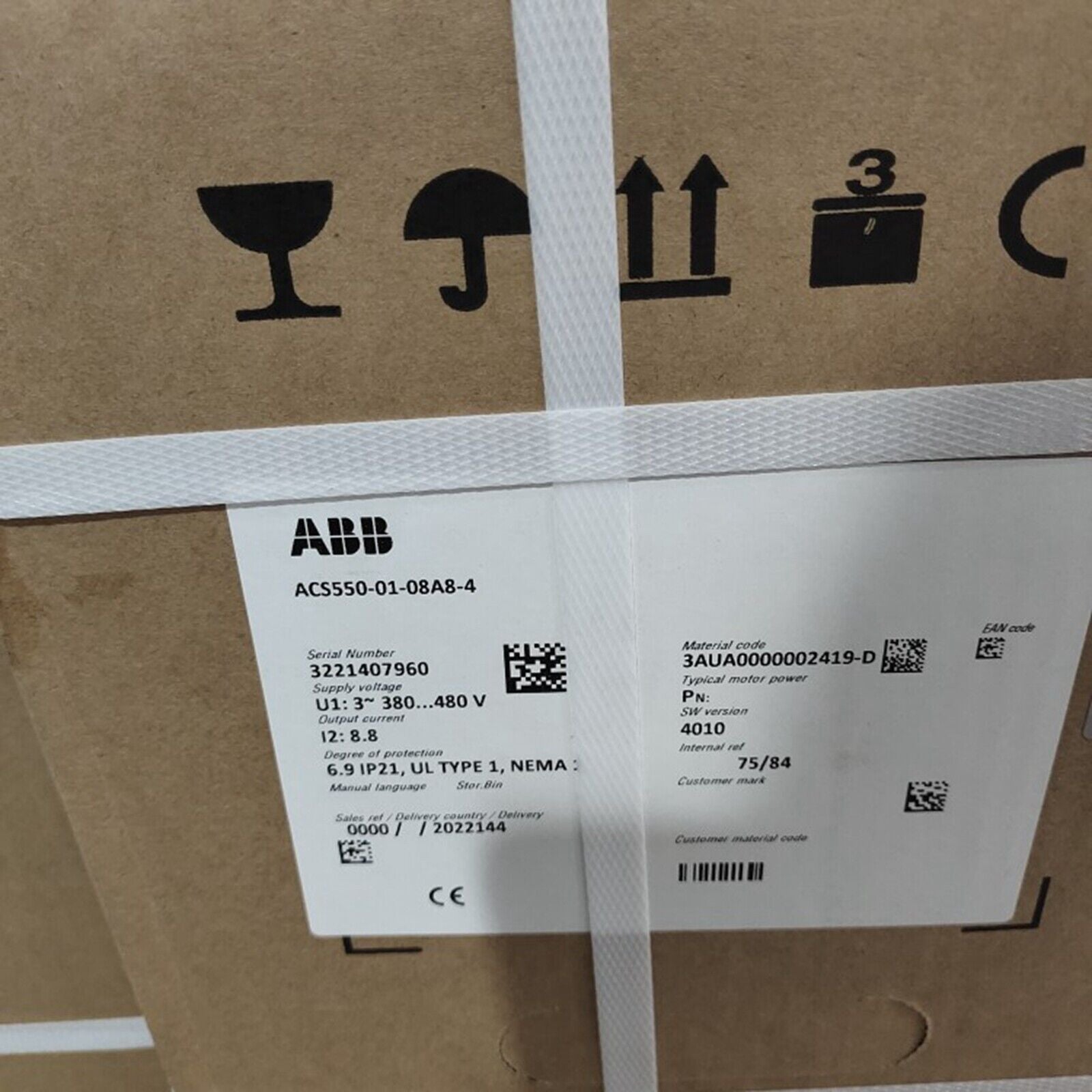 ABB Inverter Model: ABB ACS550-01-08A8-4 Inverter - ABB