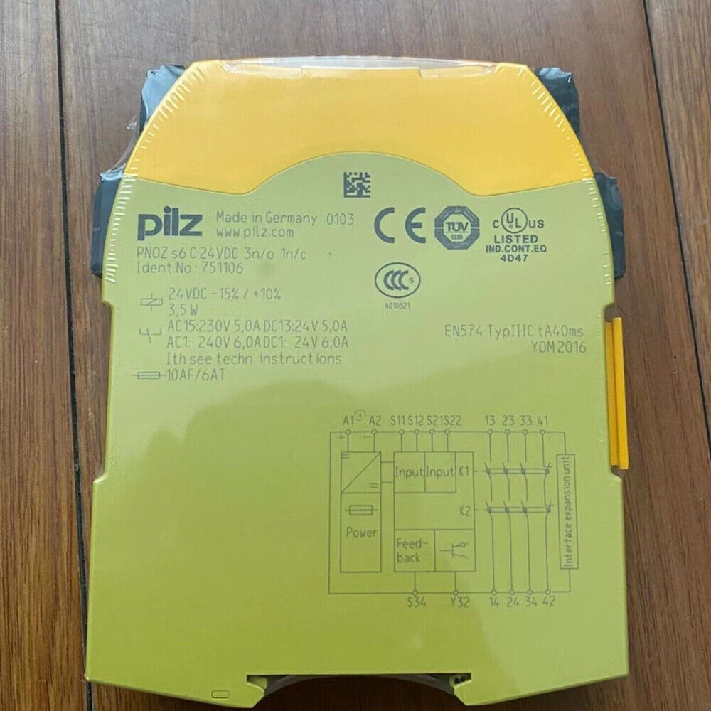 new PILZ 751106 PNOZ s6 Safety Relay UPS Shippin - PILZ