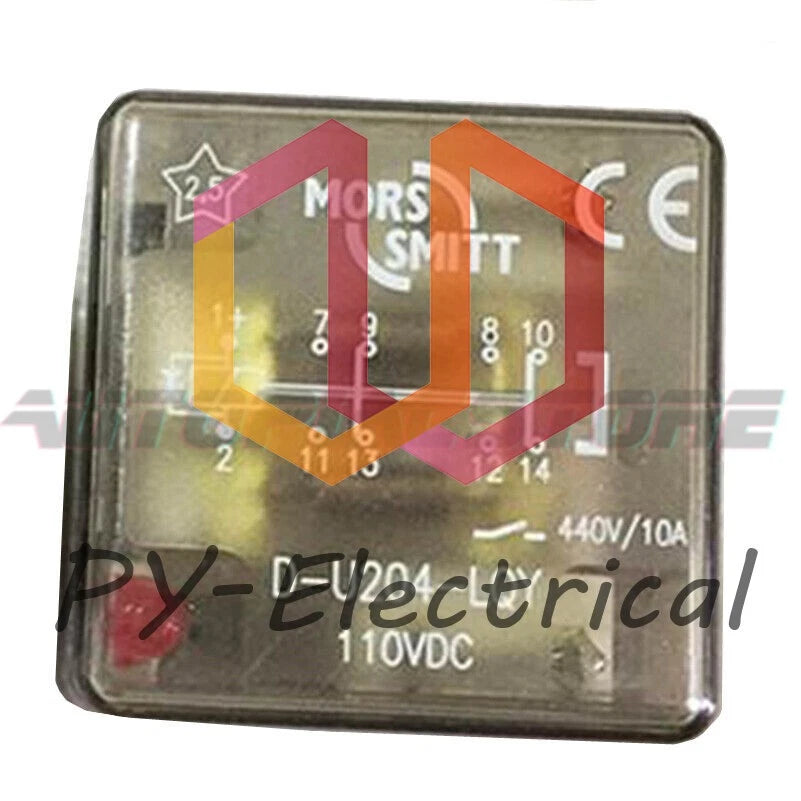 1PC MORS SMITT D-U204-LQY 110VDC Electromagnetic Relay 16Pins 440V 10A~