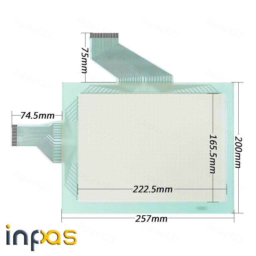 new For NT631C-ST151-E Touch screen Panel glass with overlay film