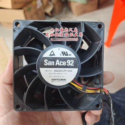 Sanyo 9GA0912P1H06 12V 2.1A 9038 9CM PWM violent cooling fan