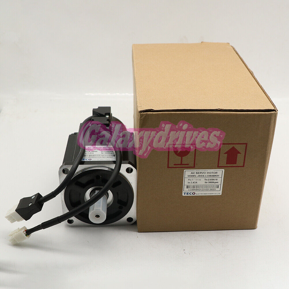 new  In Box TECO JSMA-LC08ABK01 JSMALC08ABK01 AC Servo Motor (1Pcs)#YC