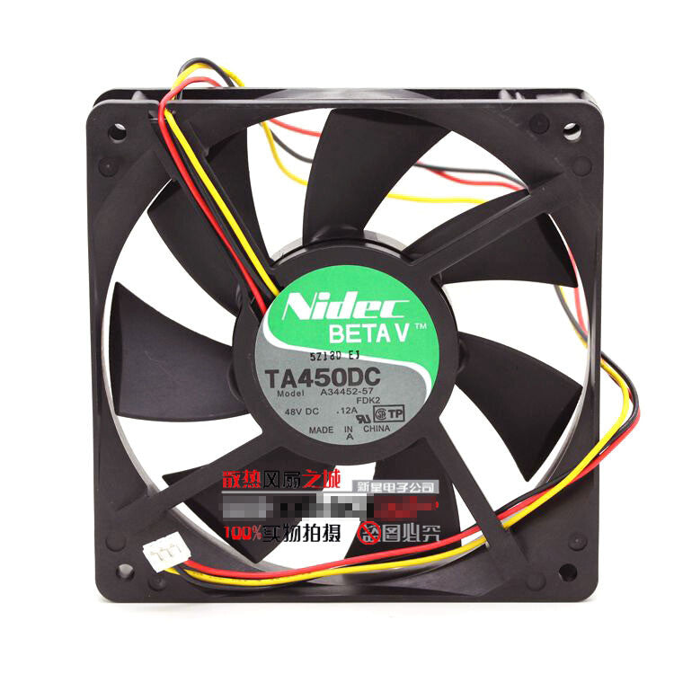1pcs NIDEC TA450DC A34452-57 48V 0.12A 12025 12CM inverter fan 3pin