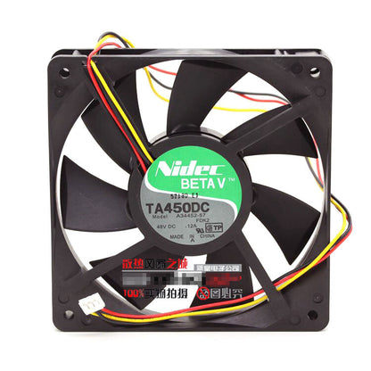 1pcs NIDEC TA450DC A34452-57 48V 0.12A 12025 12CM inverter fan 3pin