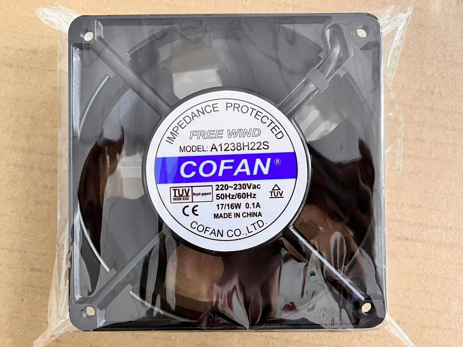 12cm COFAN A1238H22S Cooling Fan 220-230V 17 16W 12cm - COFAN