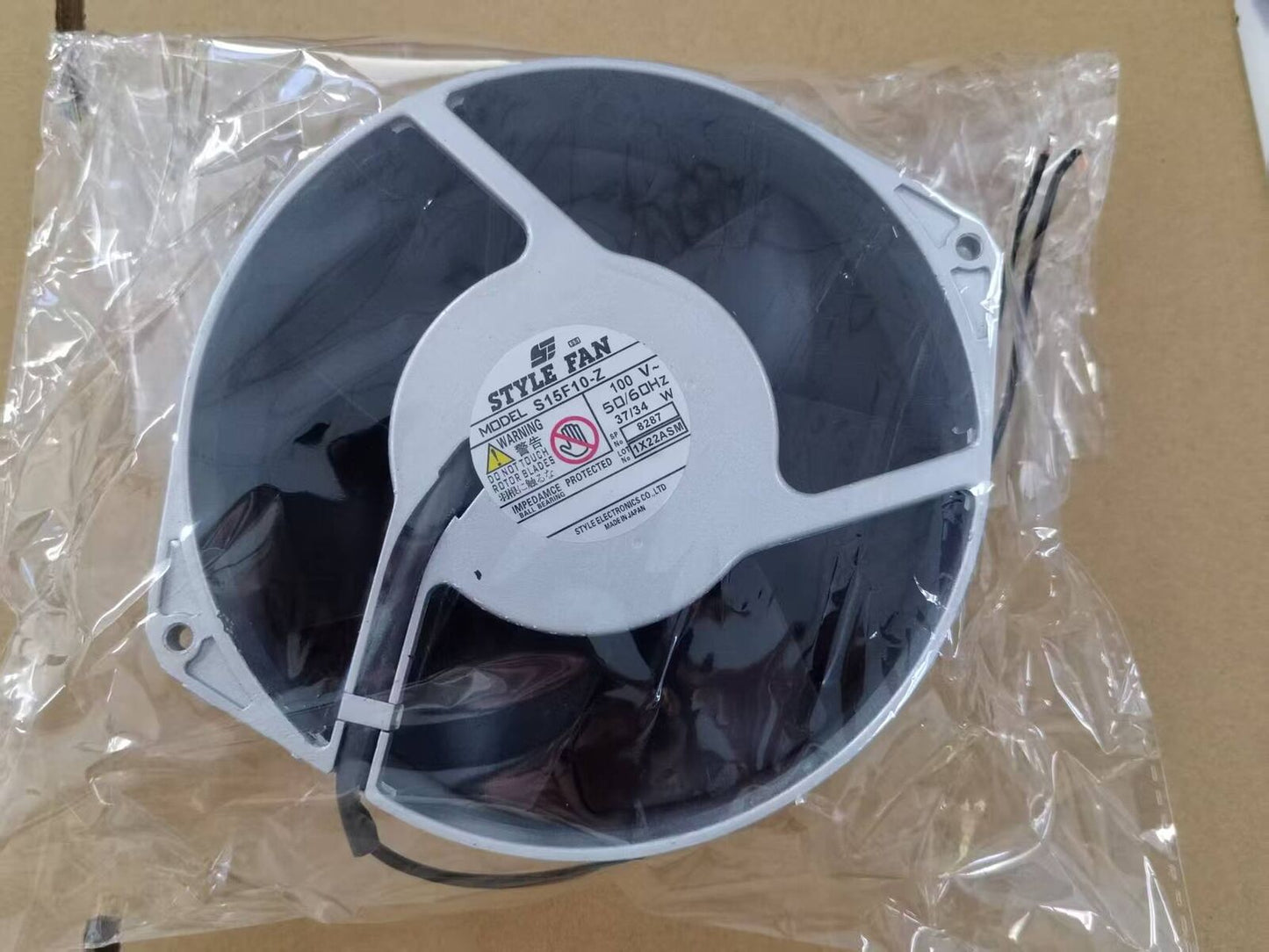 new STYLE FAN S15F10-Z 100V 37 34W all metal high temperature resistant fan 2pin