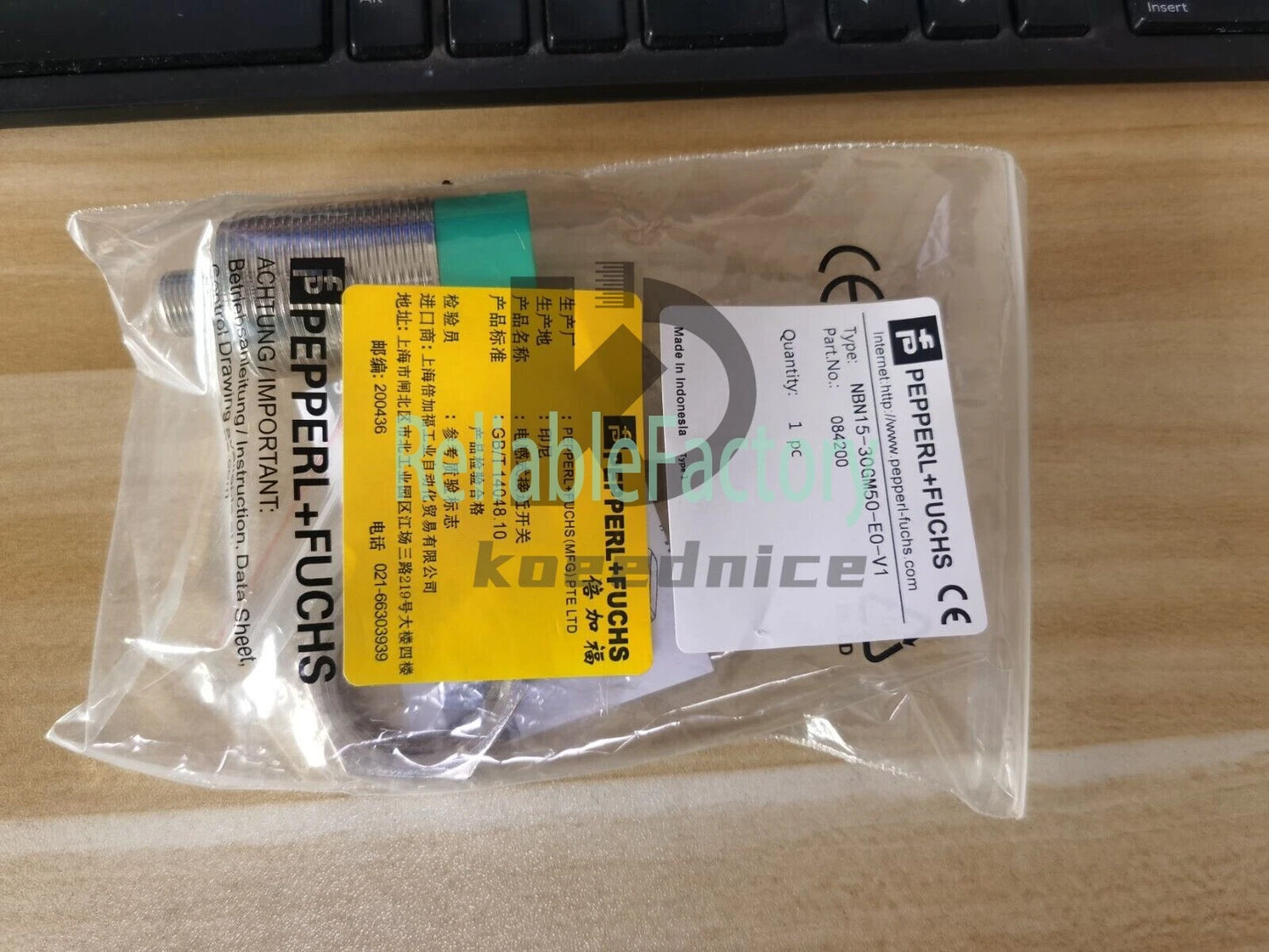 1PCS Pepperl + Fuchs NBN15-30GM50-E0-V1 Proximity Sensor #KN
